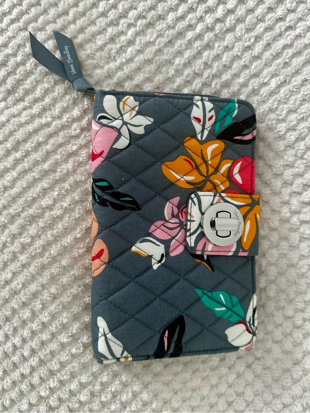 Vera Bradley Floral Quilted Turnlock Wallet - Coastal Paradise - NWT